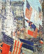 Childe Hassam Allies Day in May 1917 oil painting on canvas